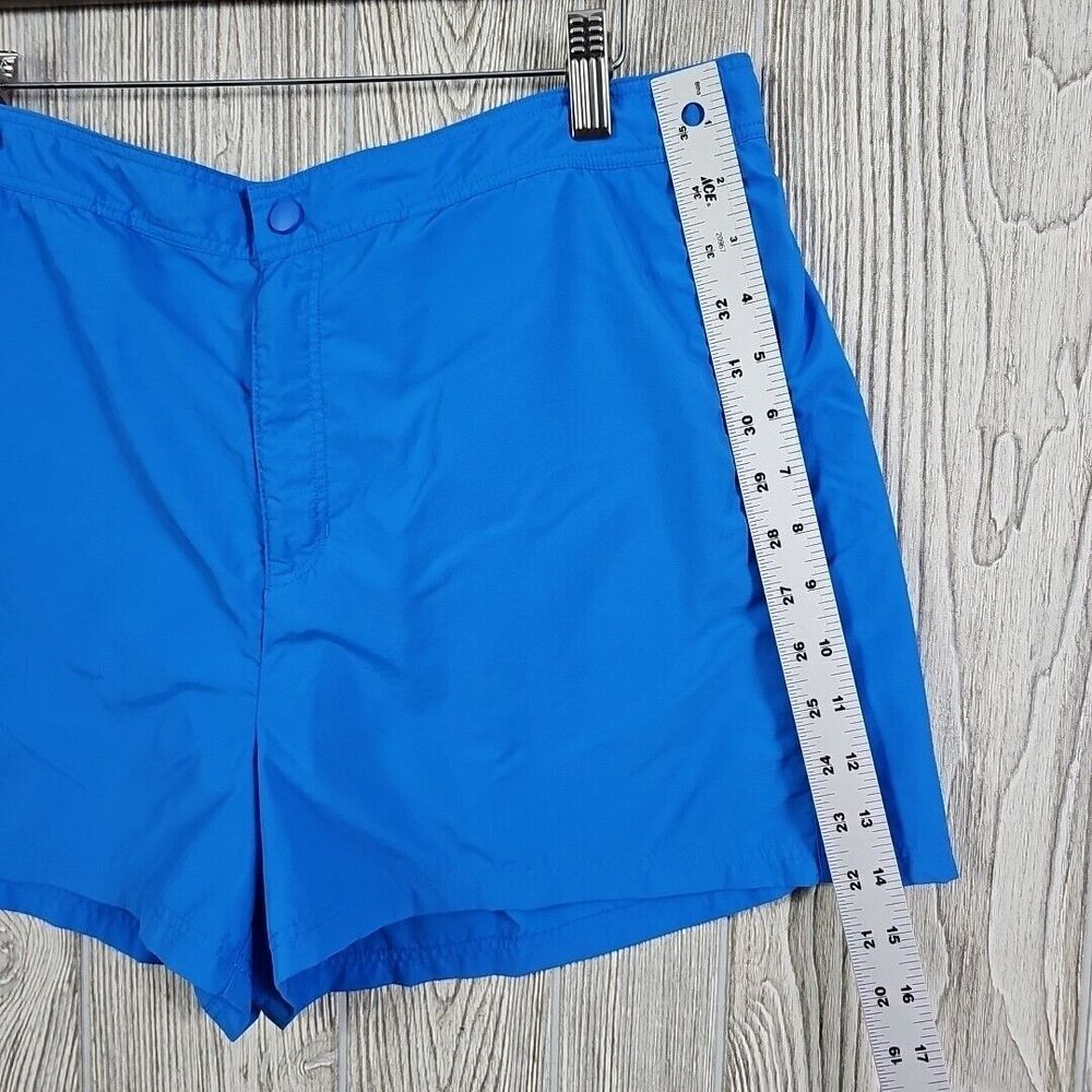 Lands End Swim Shorts Women's 14 Blue Built In Brief Pockets Beach Pool Vacation - Picture 2 of 9